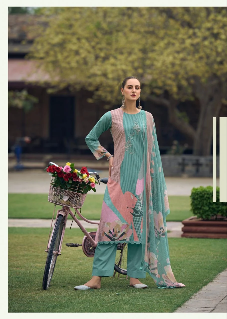 Prm Trendz Maritza Pure Lawn Cotton Wholesale Fancy Salwar Suit Catalog — Wholesale Salwar Suits, MPA wholesale from Surat - Gallery Image 2
